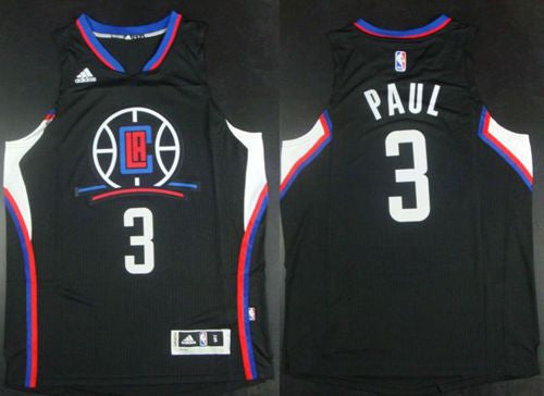 Clippers #3 Chris Paul Black Alternate Stitched Basketball Jersey