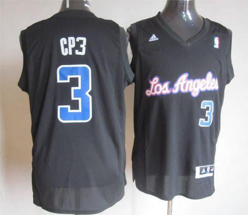 Clippers #3 Chris Paul Black CP3 Fashion Stitched Basketball Jersey