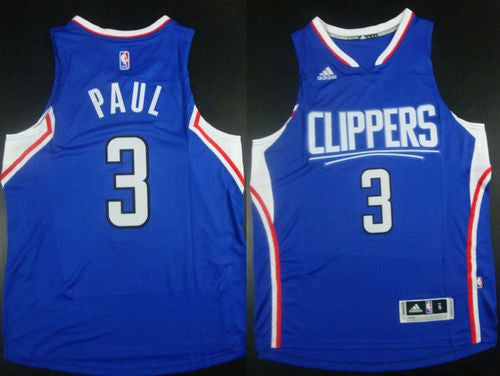 Clippers #3 Chris Paul Blue Stitched Basketball Jersey