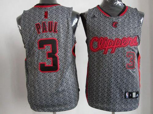 Clippers #3 Chris Paul Grey Static Fashion Stitched Basketball Jersey