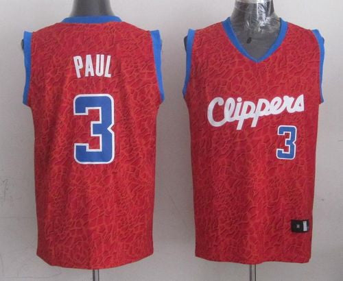 Clippers #3 Chris Paul Red Crazy Light Stitched Basketball Jersey