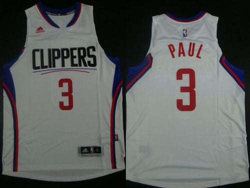 Clippers #3 Chris Paul White Revolution 30 Stitched Basketball Jersey