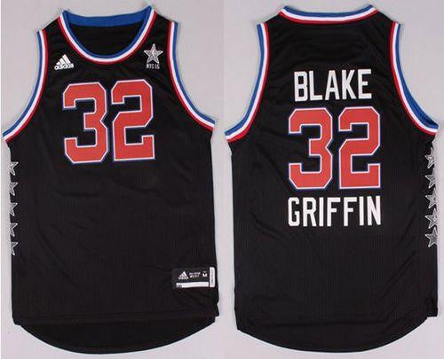 Clippers #32 Blake Griffin Black 2015 All Star Stitched Basketball Jersey