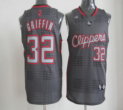 Clippers #32 Blake Griffin Black Rhythm Fashion Stitched Basketball Jersey