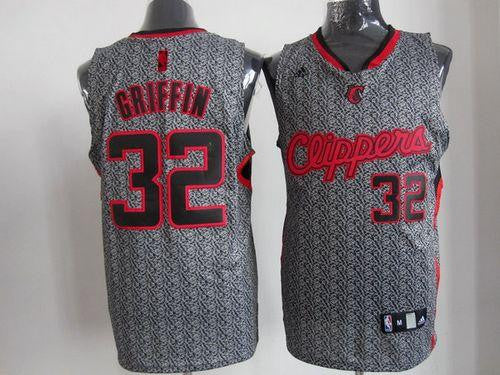 Clippers #32 Blake Griffin Grey Static Fashion Stitched Basketball Jersey