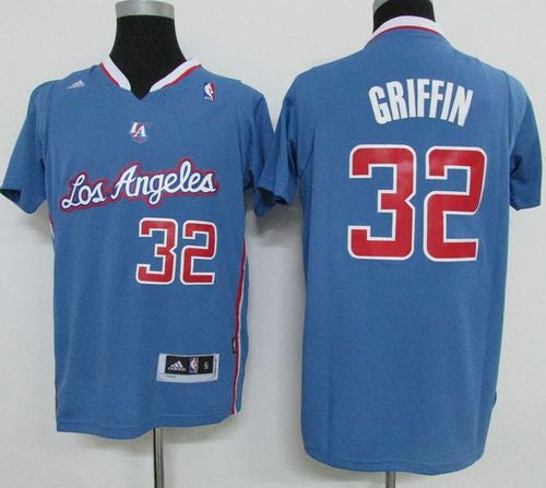 Clippers #32 Blake Griffin Light Blue Pride Swingman Stitched Basketball Jersey