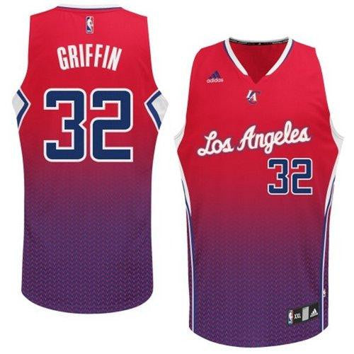 Clippers #32 Blake Griffin Red Resonate Fashion Swingman Stitched Basketball Jersey