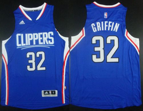 Clippers #32 Blake Griffin Stitched Blue Basketball Jersey