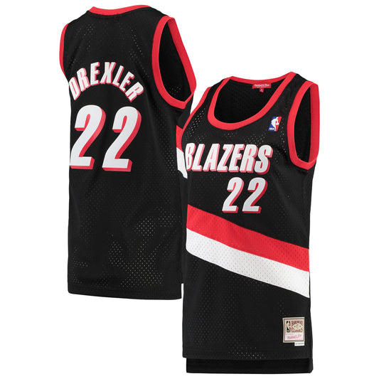 Clyde Drexler Portland Trail Blazers Women's 1991/92 Hardwood Classics Swingman Basketball Jersey - Black