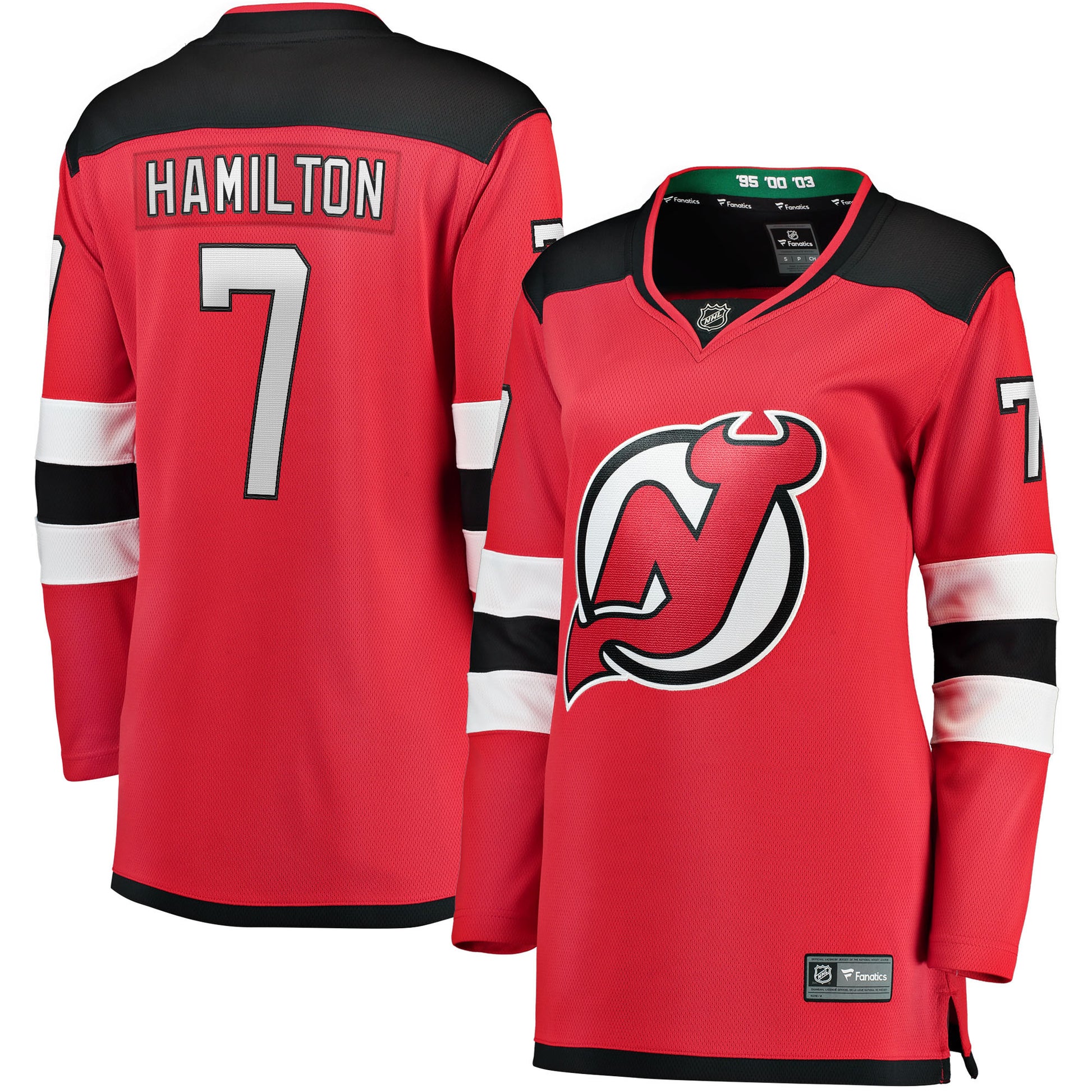 Dougie Hamilton New Hockey Jersey Devils Branded Women's Breakaway Player Hockey Jersey - Red