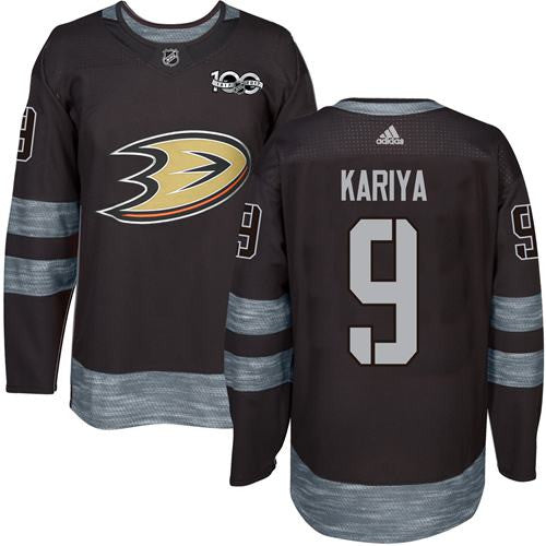 Ducks #9 Paul Kariya Black 1917-2017 100th Anniversary Stitched Hockey Jersey