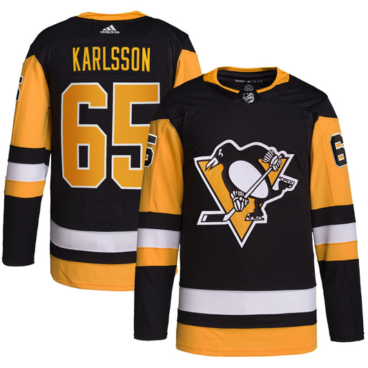 Erik Karlsson Pittsburgh Penguins Home Primegreen Pro Player Hockey Jersey - Black