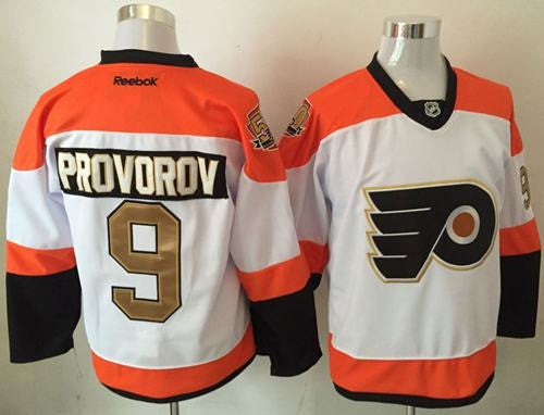 Flyers #9 Ivan Provorov White 3rd Stitched Hockey Jersey