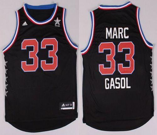 Grizzlies #33 Marc Gasol Black 2015 All Star Stitched Basketball Jersey