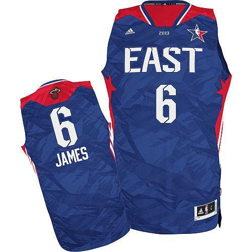 Heat #6 LeBron James Blue 2013 All Star Stitched Basketball Jersey