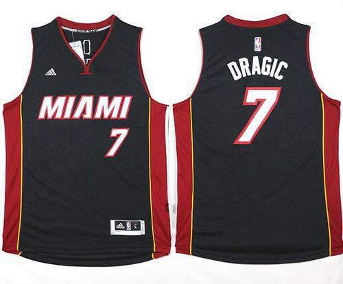 Heat #7 Goran Dragic Black Stitched Basketball Jersey