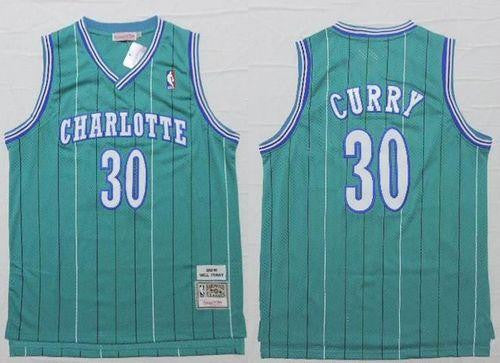 Hornets #30 Dell Curry Light Blue Throwback Stitched Basketball Jersey