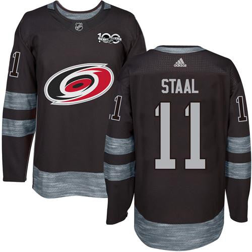 Hurricanes #11 Jordan Staal Black 1917-2017 100th Anniversary Stitched Hockey Jersey