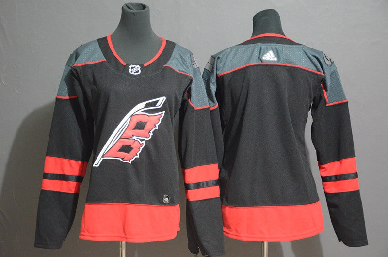 Hurricanes Blank Black Women Hockey Jersey