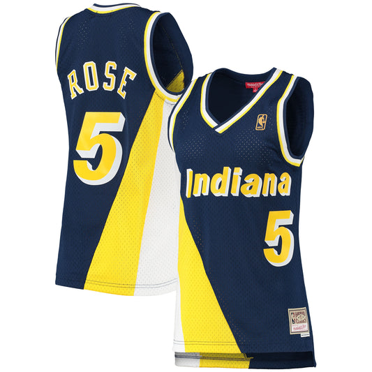 Jalen Rose Indiana Pacers Women's 1996/97 Hardwood Classics Swingman Basketball Jersey - Navy