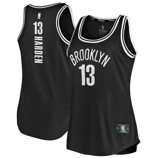 James Harden Brooklyn Nets Branded Women's Fast Break Tank Basketball Jersey - Icon Edition - Black