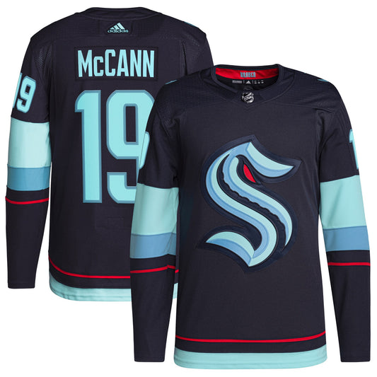 Jared Mccann Home Primegreen Player Hockey Jersey - Deep Sea Blue