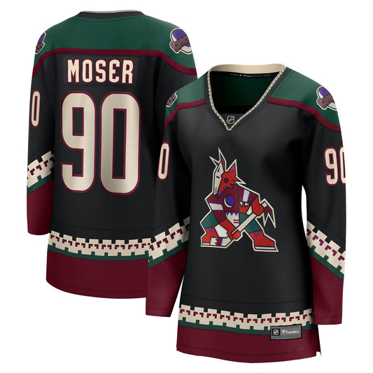 J.j. Moser Arizona Coyotes Branded Women's Home Breakaway Player Hockey Jersey - Black