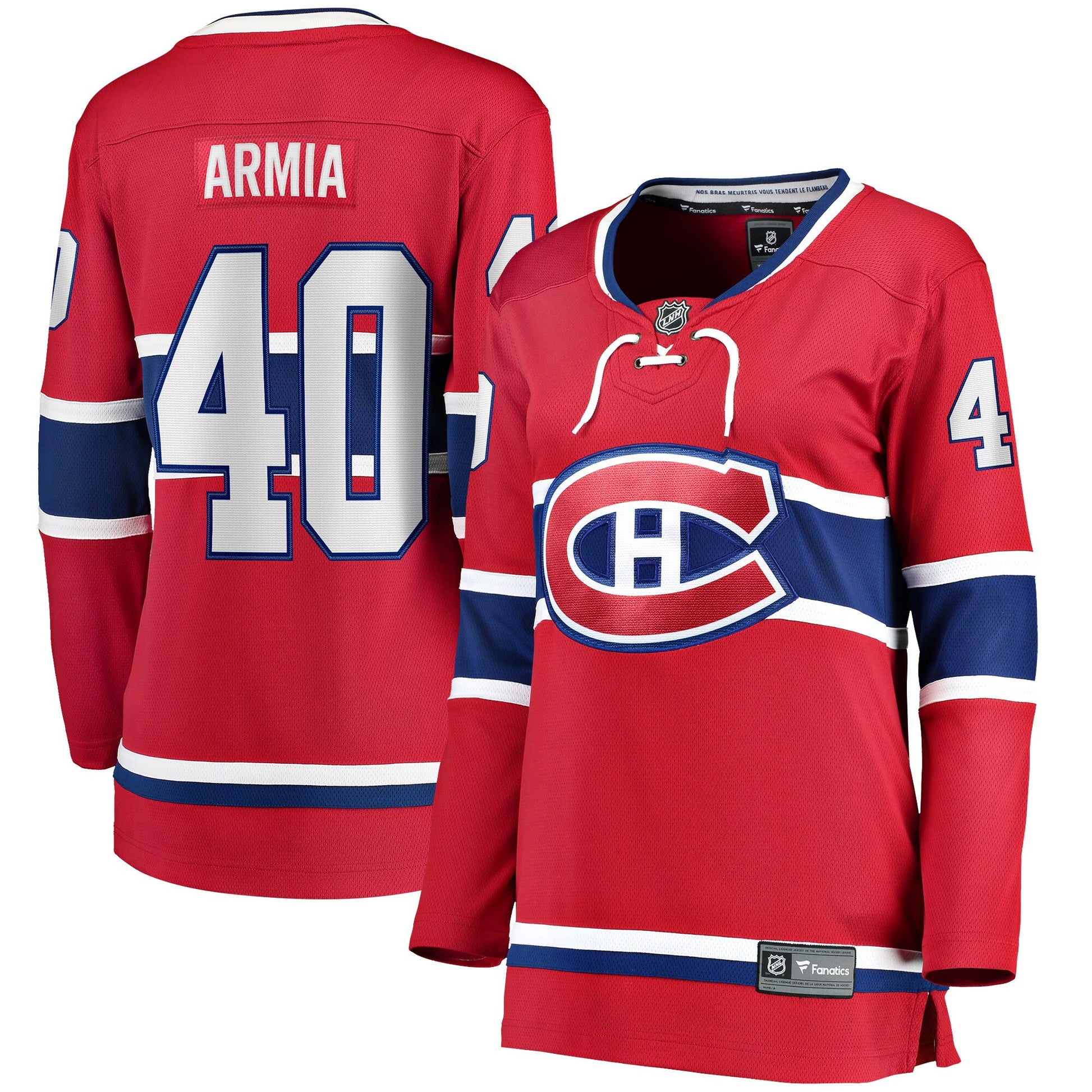 Joel Armia Montreal Canadiens Branded Women's Home Breakaway Player Hockey Jersey - Red