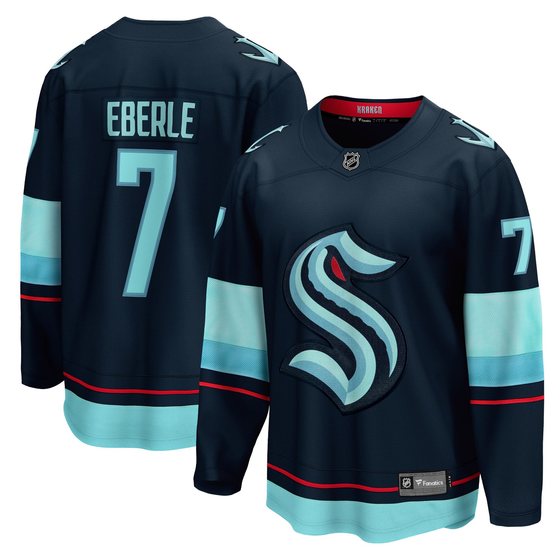 Jordan Eberle Branded Home Breakaway Player Hockey Jersey - Navy