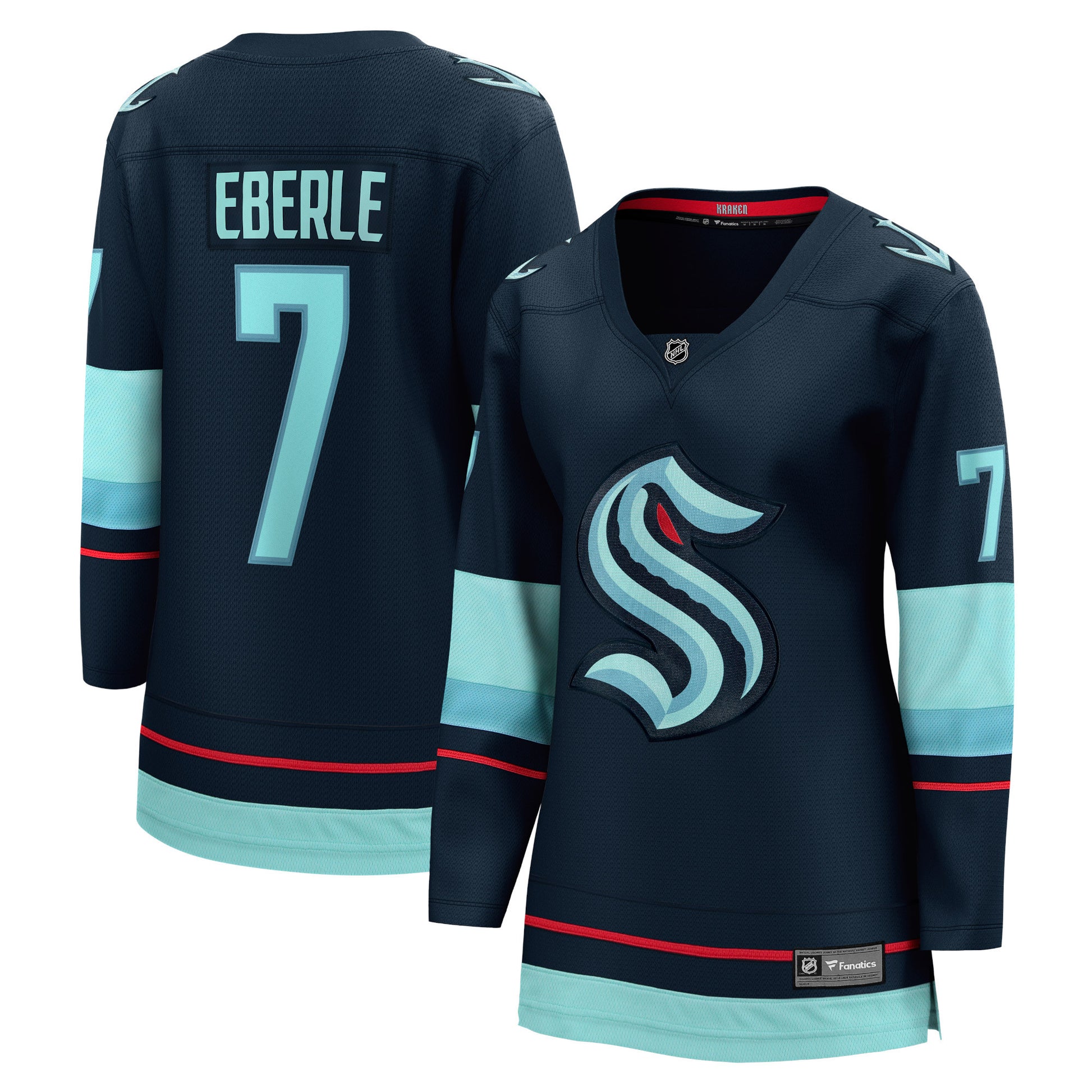 Jordan Eberle Branded Women's Home Breakaway Player Hockey Jersey - Navy