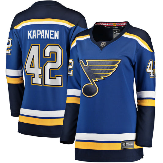 Kasperi Kapanen St. Louis Blues Branded Women's Home Breakaway Player Hockey Jersey - Blue