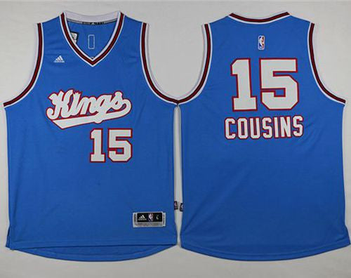 Kings #15 DeMarcus Cousins New Light Blue Stitched Basketball Jersey