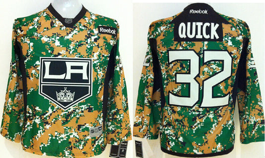 Kings 32 Quick Camo Youth Hockey Jersey