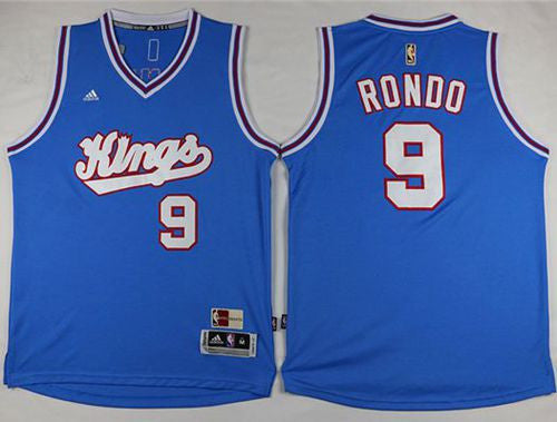 Kings #9 Rajon Rondo New Light Blue Stitched Basketball Jersey