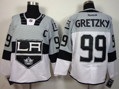 Kings #99 Wayne Gretzky White/Grey 2015 Stadium Series Stitched Hockey Jersey