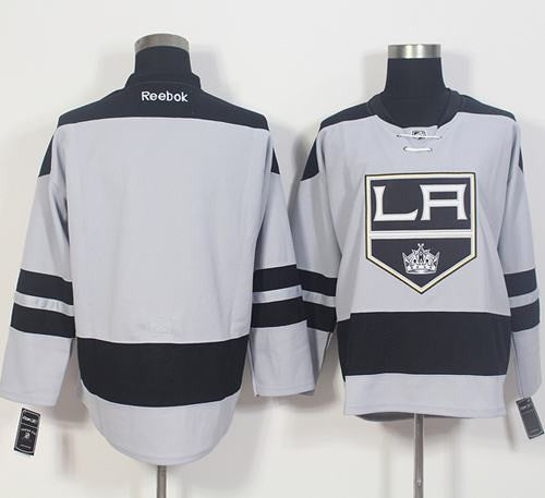 Kings Blank Gray Alternate Stitched Hockey Jersey