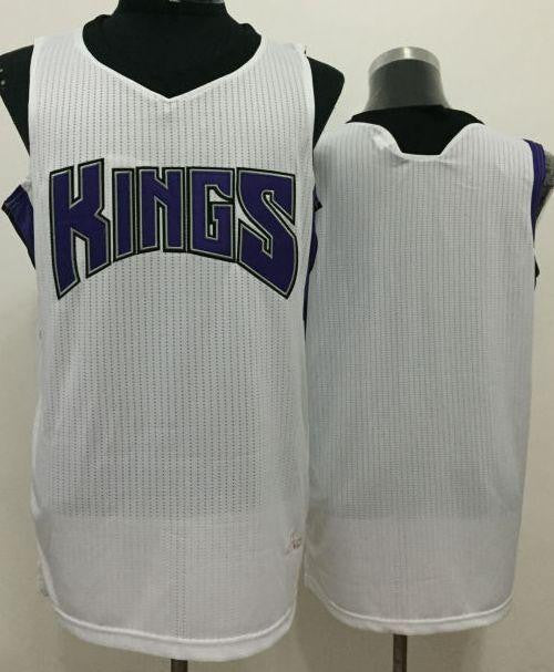 Kings Blank White Revolution 30 Stitched Basketball Jersey