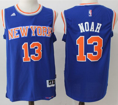 Knicks #13 Joakim Noah Blue Stitched Basketball Jersey