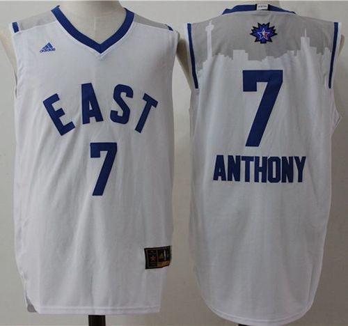 Knicks #7 Carmelo Anthony White 2016 All Star Stitched Basketball Jersey