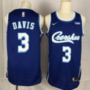 LA Lakers Concept Crenshaw #3 Anthony Davis Blue Men Basketball Jersey