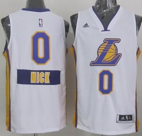 Lakers #0 Nick Young White 2014-15 Christmas Day Stitched Basketball Jersey