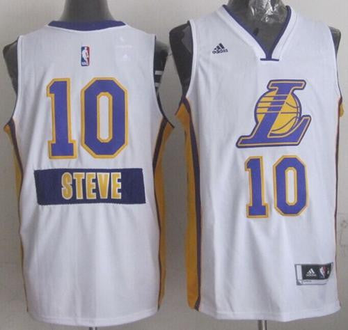 Lakers #10 Steve Nash White 2014-15 Christmas Day Stitched Basketball Jersey