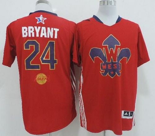 Lakers #24 Kobe Bryant Red 2014 All Star Stitched Basketball Jersey