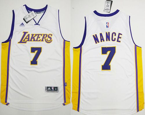 Lakers #7 Larry Nance White Stitched Basketball Jersey