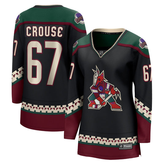 Lawson Crouse Arizona Coyotes Branded Women's Home Breakaway Player Hockey Jersey - Black