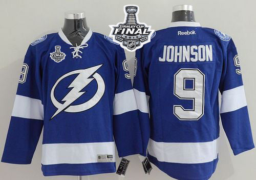 Lightning #9 Tyler Johnson Blue 2015 Stanley Cup Stitched Hockey Jersey