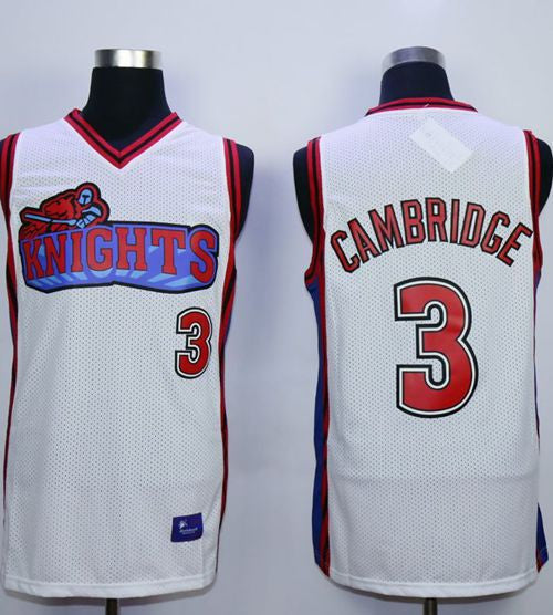 Like Mike Movie Los Angeles Knights #3 Calvin Cambridge White Stitched Basketball Basketball Jersey