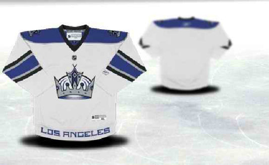 Los Angeles Kings Youth Customized White Hockey Jersey