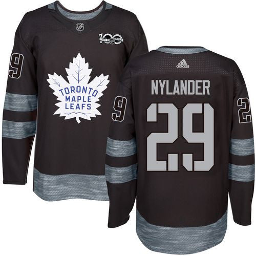 Maple Leafs #29 William Nylander Black 1917-2017 100th Anniversary Stitched Hockey Jersey