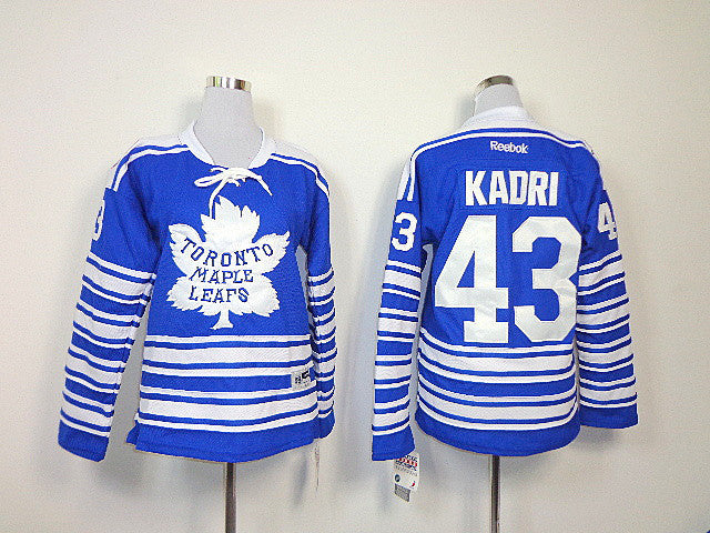 Maple Leafs 43 Kadri Blue Women Classic Hockey Jersey